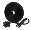 Correas de nylon autoadhesivas de velcro para bricolaje con hebillas cuadradas para atar, fijar y organizar cables