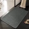 Tapete Antiderrapante de Linho Tecido para Banheiro Entrada da Pia do Banheiro Tapete de Chão Absorvente de Água Pedal para Pés de Vaso Sanitário Tapete Antiderrapante