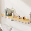 Estante de pared tabla de madera de una sola tabla sala de estar mesita de noche estante de soporte sin perforación estante flotante de pared para el hogar