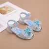Sandalias de Princesa Elsa para Niñas 2025 Nuevo Verano Suela Suave Antideslizantes Zapatos de Cristal para Niñas Pequeñas