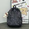 Mochila Estampada Cielo Estrellado Estilo Coreano Bolsa de Doble Hombro Estrellas Gran Capacidad Mochila de Viaje Ligera Bolsa de Doble Hombro