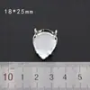 Ventas directas de fábrica con soporte de garra con agujero soporte inferior ropa de boda zapatos de boda accesorios DIY cobre plata costura a mano accesorios de taladro con forma 30