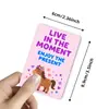 Compra Directa Transfronteriza de 18 Tarjetas de Ánimo de Dibujos Animados de Ponis con Ilustraciones Brillantes y Texto Cálido, Adecuadas para Regalar Todos los Días