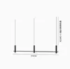 Tienda de Ropa Colgador Colgante de Acero Inoxidable Estante de Exhibición Multifuncional para Ropa Colgador de Cuerda de Acero de Doble Capa Perchero