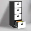 Caja de Tarjetas Archivador Colgante A4Fc Archivador Vertical de Documentos Archivador de Metal Tipo Cajón Resistente a Caídas Engrosado Almacenamiento Antirrobo