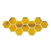 Amazon Marco Hexagonal Espejo Acrílico Tridimensional Pegatina de Pared Restaurante Decoración de Pared de Fondo Personalizada Espejo Hexagonal