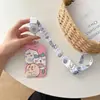 Portatarjetas Retráctil con Cuerda Larga Ji Yikawa Moda de Gama Alta Simple Tarjeta de Campus Tarjeta de Comida Estilo Ins Lindo Estudiante
