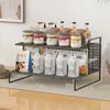 Mesa de Centro de Escritório Rack de Armazenamento de Bebidas Camadas Múltiplas Luxo Leve Porta-Copos para Mesa de Jantar de Cozinha Rack de Armazenamento de Lanches para Sala de Estar