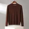 Suéter 100% Cachemir Calibre 18, Suéter de Punto Fino para Hombre, Cuello Redondo, Cachemir Puro, Diseño Sencillo