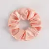 Scrunchies Europeus e Americanos Transfronteiriços 58 Cores Elásticos de Cabelo de Cetim Brilhante Elásticos de Cabelo de Cetim Simples de Cor Sólida Elásticos de Cabelo para Rabo de Cavalo Alto para Mulheres