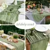 Bandera de Mesa de Voile Arrugado Transfronterizo Estilo Bohemio Mantel Retorcido Decoración de Fiesta de Boda Servilleta de Tela Plisada