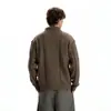 Suéter Cardigan de Tricô Trançado Gola Alta Estilo Old Money Americano para Homens e Mulheres Outono Inverno Novo Malha Quente Preguiçosa Roupa de Fora