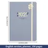 Fornecimento Exclusivo Transfronteiriço do Planejador de Agenda em Inglês 2027, Calendário Anual, Manual de Eficiência, Caderno Amazon com Encadernação de Argola
