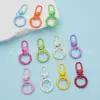 Llavero Color Macaron Accesorios para Joyería DIY Colgante Color Caramelo Hebilla de Puerta Llavero con Anilla de Resorte Colgante Colorido