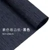 Papel de regalo para flores frescas de 48 colores, ramo de dibujos animados, materiales para arte floral DIY hechos a mano, papel crepé, papel con borde enrollado, papel crepé de color liso enrollado