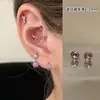 Colección de Pendientes de Hueso del Oído Morado de Ensueño Pendientes de Zirconia Pendientes Planos Espirales de Titanio Médico para el Hélice Pendientes de Hueso del Oído Morados
