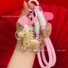 Nuevo Llavero de Caballo Pequeño Princesa de Oro Puro Colgante Creativo de Dibujos Animados Popular al por Mayor Encanto para Teléfono