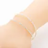 Suministro transfronterizo moda creativa pulsera clásica pulsera de dos capas incrustada de diamantes joyería en stock al por mayor B256