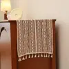 Corredor de Mesa Vintage Estilo Americano Transfronteiriço, Corredor de Mesa de Crochê de Algodão, Capa para Aparador e Rack de TV, Peça Única Dropshipping