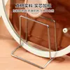 Estante para Tabla de Cortar de Acero Inoxidable para el Hogar Estante para Tapas de Ollas de Cocina Estante para Cuchillos de Tabla de Cortar Estante de Almacenamiento en Encimera Estante de Drenaje para Tablas Pegajosas y Tablas de Cortar