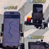 Soporte para Teléfono Móvil de Motocicleta, Soporte de Navegación para Vehículos Eléctricos y Bicicletas, Antivibración, Colocación y Retirada con una Sola Mano, Absorción de Impactos para la Conducción