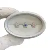 Stud de Orelha Estrela de Cinco Pontas Colorida Fashion Brilhante em Liga de Titânio G23 Espessura 1.2mm F136 Stud de Orelha com Rosca Interna de Titânio Brinco