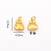 Pingente Ping An Joy Sand Gold para Pulseira DIY, Acessórios para Pulseira, Gufa Gold Xiaofu Brand Bell Bead Accessories