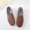 Jinbukang Nuevos Zapatos de Algodón Cálidos Forrados de Polar Invierno 2026 Estilo Coreano Modernos Versátiles para Conducir Casuales Mocasines