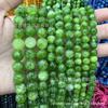 Venda Direta da Fábrica Contas Soltas de Peridoto Contas Redondas Verde Oliva Contas Soltas de Cristal Verde Otimizado Joias Semi-Acabadas DIY