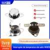 Interruptor de Controle de Temperatura Ksd301 85 Graus Chaleira Elétrica Anti-Queima a Seco Anel Fixo de Reinicialização Controlador de Temperatura de Superaquecimento