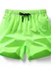 Shorts Masculino de Verão Respirável de Seda de Gelo Cor Sólida Calças Três Quartos para Corrida ao Ar Livre Fitness Secagem Rápida Calças Retas de Praia