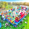 Castillo Inflable Grande para Exteriores, Trampolín Inflable para Niños, Nuevo Equipo de Diversión para Exteriores, Fabricante de Toboganes