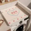 Nueva Cubierta Protectora para Tapa de Lavadora Doméstica Protección Solar Antideslizante Cubierta Antipolvo para Refrigerador Tela Superior Cubierta de Cuero