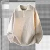Otoño Invierno 2026 Nuevo Suéter de Punto para Hombre Comercio Exterior Juventud Estilo Coreano Bloque de Color Moda Suéter Casual