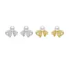 Pendientes de Encaje de Plata S999 con Lazo y Perlas para Mujer, Pendientes de Lujo Ligero de Gama Alta, Pendientes de Diseño Muy Bonitos y Elegantes