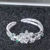 Anillo Estilo Mismo de Zhang Zeyu, Estrella Juvenil de Top Landing, Anillo Sencillo Elegante y Exquisito para Fanáticos, Anillo Simple para Mujer