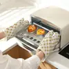 Guantes de cocina engrosados antiescaldaduras resistentes al calor, manoplas de silicona para horno, guantes domésticos resistentes a altas temperaturas para microondas y horneado al por mayor