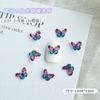30 Accesorios para Uñas de Otoño e Invierno Celebridad de Internet Mariposa Aurora Pequeña Resina Degradado Multicolor Mariposa Tridimensional Diamantes para Uñas Accesorios
