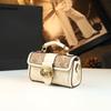 Bolso de Mano Retro con Estampado y Bloques de Color 2026 Nuevo Diseño de Nicho Bolso de Hombro Cruzado de Gama Alta Bolso Femenino Ligero de Lujo y Elegante