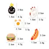 Joyería europea y americana caricatura lindo broche hamburguesa pizza hot dog serie goteo de aceite fabricantes de broches venta al por mayor ventas transfronterizas