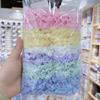 Acessórios de cabelo de organza vermelho da internet elástico básico corda de cabelo 2 cartões Código de Barras corda de cabeça elástico anel de cabelo 2 yuan
