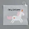 Bolsa de Documentos de Unicornio Arcoíris de Dibujos Animados Bolsa de Almacenamiento de Papelería para Estudiantes Bolsa con Cierre de Cremallera Organizador de Información Bolsa con Tirador de Anillo