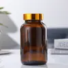 Botellas Cápsula de Vidrio Marrón, Botellas Vacías, Botellas Dispensadoras de Productos para la Salud Multiespecificación, Botellas Portátiles Selladas a Prueba de Humedad para Pastillas