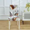 Conjunto de Almofadas Simples para Cadeira Doméstica Capa Elástica para Cadeira de Jantar Capa para Assento de Hotel Capa para Cadeira de Mesa de Jantar Capa para Banqueta Casa