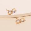 2020 novos brincos retrô de strass de 8 palavras para mulheres na moda ins Internet celebridade moda simples vintage brincos personalizados