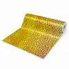 Adesivos de parede autoadesivos IXPE transfronteiriços, padrão de bolinhas em gradiente amarelo, adesivos de parede de fundo de alto brilho, material em rolo decorativo atacado