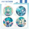 Meiyin Pet Insignia Doble Flash Chica de Dibujos Animados 75mm Insignia Fina con Brillo Láser Broche Redondo Periféricos de Animación