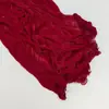 Directamente del fabricante: Bufanda de seda plisada de color liso nueva para mujer, bufanda de imitación seda para otoño e invierno, chal, toalla de playa, bufanda de protección solar