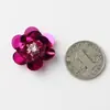 Parche de flor de lentejuelas hecho a mano DIY parche de tela de flor con lentejuelas y cuentas accesorios de aplicación para decoración de ropa sombrero bolsa zapatos