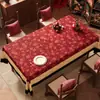 Mantel de Año Nuevo Impermeable y a Prueba de Aceite Sin Lavar 2026 Nuevo Estilo Tapete de Mesa Rojo Atmósfera Festiva Mantel para Mesa de Café Tapete de Mesa